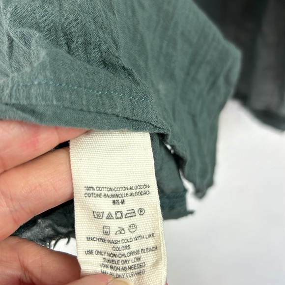 Free People embroidered button dolman sleeve boho top Small - Picture 7 of 7